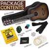 Pyle 1/2 Scale Steel String Acoustic Guitar Kit - Brown Burst Matte (PGA820BR) - 2 of 4