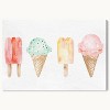Wynwood Studio 24"x16" Ice Cream You Scream Wall Art: Modern Canvas, Food & Beverages Theme, Unframed - 3 of 3