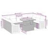 vidaXL Garden Sofa Set Beige - 3 of 4