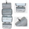 Unique Bargains Travel Toiletry Bag Makeup Bag Organizer Toiletry Organizer Travel Cosmetic Bag Waterproof Polyester Gray 1pc - 3 of 4