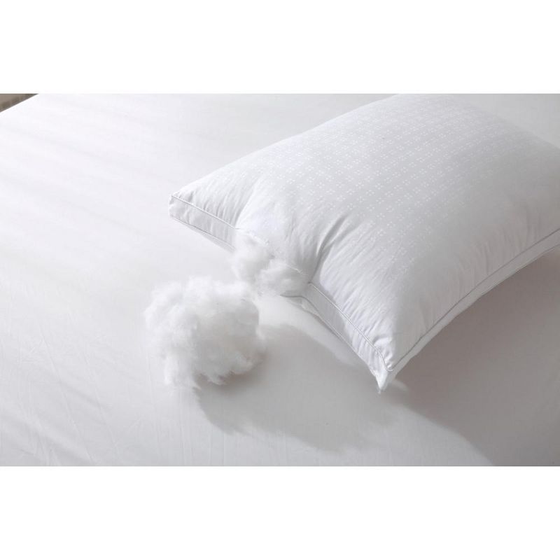 Maxi Down Alternative Cotton Top Bed Pillow - Single Pillow White, 4 of 8
