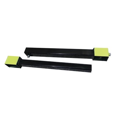 Field Tuff Fork Stabilizer Heavy Duty Adjustable 19.5 to 36 Inch Clamp-On 3 x 2 Pallet Fork Lift Attachment Accessory, 1600 Pound, Black