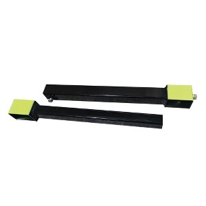 Field Tuff Fork Stabilizer Heavy Duty Adjustable 19.5 to 36 Inch Clamp-On 3 x 2 Pallet Fork Lift Attachment Accessory, 1600 Pound, Black - 1 of 4