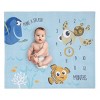 NoJo Disney Finding Nemo Blue Make a Splash Super Soft Photo Op Milestone Baby Blanket - 2 of 4