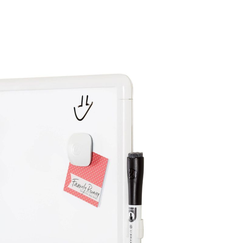 U Brands 11&#34;x14&#34; Contempo Magnetic Dry Erase Board - White, 5 of 8