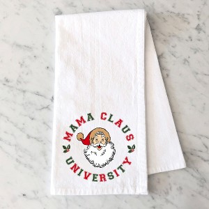 City Creek Prints Mama Claus Circle Tea Towels - White - 1 of 2