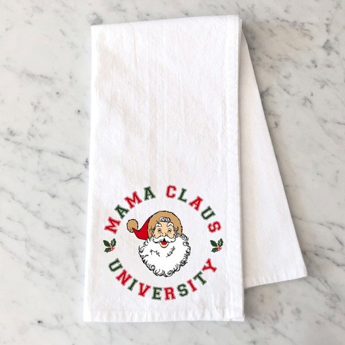 City Creek Prints Mama Claus Circle Tea Towels - White - image 1 of 2