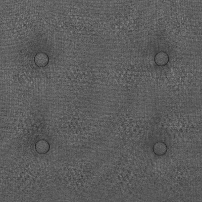 Elegant Full-Size Dark Gray Tufted Upholstered Headboard