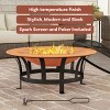 Nature Spring Outdoor Fire Pit With Grilling Grate And Log Poker - 30" Round - 3 of 4