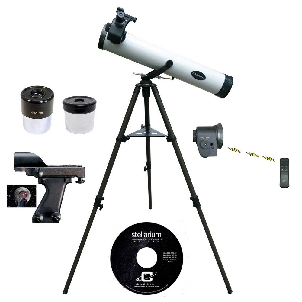 UPC 859773004001 product image for Cassini 800mm x 80mm Astronomical Telescope Kit with Remote Controlled Electroni | upcitemdb.com