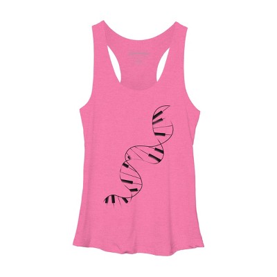 Women's Design By Humans DNA Piano By Tobiasfonseca Racerback Tank Top
