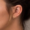 Inerney Gold Huggie Hoop Earrings Set for Women, Dainty Small Sterling Silver Earring Stacks Hypoallergenic Jewelry for Multiple Piercings - 3 of 4