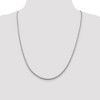 Black Bow Jewelry 2.5mm Sterling Silver Diamond Cut Solid Round Franco Chain Necklace - 2 of 4