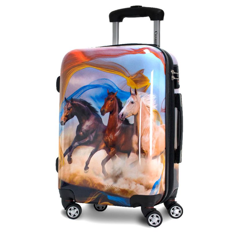 Chariot Printed Expandable Hardside Spinner Luggage Set, 3 of 10