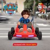 Paw Patrol Chase 6V Electric Go Kart for Kids, Electric Ride-On Toy with Lights and Remote Control Seat Belt Ages 3-6 - 3 of 4