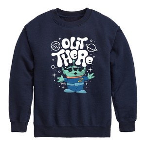 Boys' - Disney - Out There Graphic Long Sleeve Fleece Sweatshirt - 1 of 4