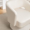 Vynxaria Swivel Barrel Chair, Velvet Accent Armchair 360 Degree Swivel Club Chair for Living Room Bedroom Reception Room - 3 of 4