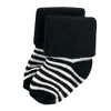 Hudson Baby Infant Boys Cotton Rich Newborn and Terry Socks, Buffalo Plaid Moose - 4 of 4