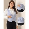 INSPIRE CHIC Women's Vintage Waistcoat Button Up Steampunk Jacquard Sleeveless Suit Vest - 2 of 4
