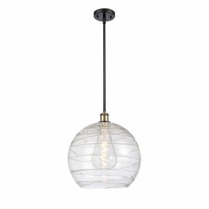 Athens Deco Swirl - 1 Light Pendant In Industrial Style-14.88 Inches Tall and 13.75 Inches Wide - 1 of 1
