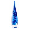 Luxury Lane Hand Blown Swirl Wave Tear Drop Sommerso Art Glass Sculpture - 3 of 4