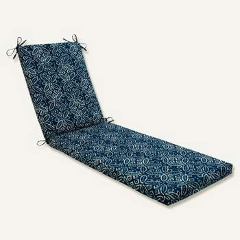 80" x 23" x 3" Merida Indigo Chaise Lounge Outdoor Cushion Blue - Pillow Perfect