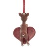 3.0 Inch Rudolph Personalizable Heart Department 56 Tree Ornaments - 2 of 2