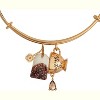 'Spill the Tea' Cup Charm Bracelet, Whimsical Adjustable Bangle with Teacup Design for Stacking - 2 of 4