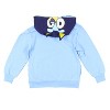 Seven Times Six Bluey Hoodie Kids 3D Ears Embroidered Long Sleeve Zip Up Costume Sweatshirt Blue - 4 of 4