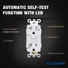 ELEGRP White 20 Amp 125-Volt Tamper Resistant/Weather Resistant Duplex Self-Test GFCI Outlet, with Wall Plate (2-Pack) - 2 of 4