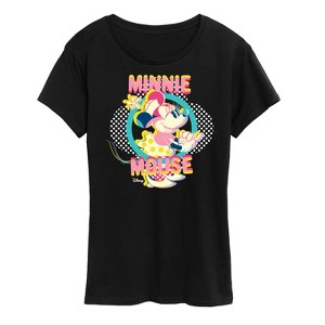 Women's - Disney - Minnie Circle Frame Short Sleeve Graphic T-Shirt - 1 of 4