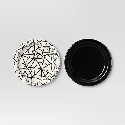White Web Disposable Snack Plates 7" - 20ct - Hyde and EEK! Boutique™