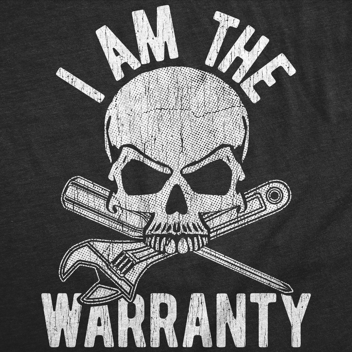 Мужские футболки Crazy Dog T-Shirts, Inc. Mens Funny T Shirts I Am The Warranty Sarcastic Mechanic Graphic Novelty Tee for Men - Crazy Dog Men's T Shirt For Mechanic Handyman Black L — фото 2