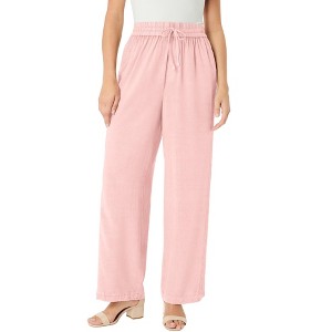 Roaman's Plus Size Acid Wash Pants - 1 of 3