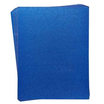 Bright Creations 30 Sheets Double-Sided Royal Blue Glitter Cardstock Paper for DIY Crafts, Card Making, Invitations, 300GSM, 8.5 x 11 In