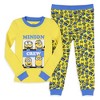 Despicable Me Toddler Boys' Minions Crew Bob Stuart Phil Sleep Pajama Set Yellow - 2 of 4