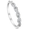 Pompeii3 1/4 Carat (ctw) Round White Diamond Ladies Swirl Wedding Ring 10k White Gold - 2 of 4