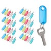 Unique Bargains Tough Plastic Label Window Double Sided Key Tags Blue Green Red Clear Yellow 50 Pcs - image 3 of 4