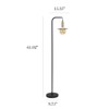 Simple Designs Orb Floor Lamp Black - 3 of 4