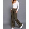 Women's Elastic Waist Ribbed Pants - Active Basic - 4 of 4