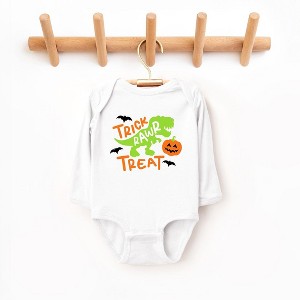 The Juniper Shop Trick Rawr Treat Baby Long Sleeve Bodysuit - 1 of 3