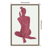 Amanti Art Henri Matisse Minimal Woman No 3 by Jay Stanley Framed Canvas Wall Art - 4 of 4