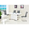 Best Master Furniture,Bono Faux Leather Modern Dining Side Chair (Set of 2) - 3 of 4