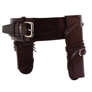 Adults Cowboy Belt with Double Holster Costume Accessory - 1 of 1