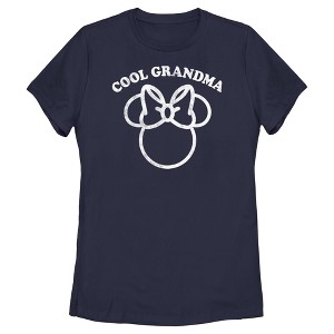Women's Minnie Mouse Distressed Cool Grandma T-Shirt - 1 of 4