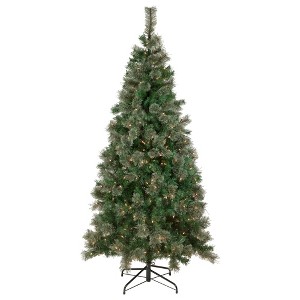 Northlight Pre-Lit Oregon Cashmere Pine Artificial Christmas Tree - 6.5' - Clear Lights - 1 of 4