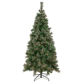 Northlight 6.5' Pre-Lit Oregon Cashmere Pine Artificial Christmas Tree, Clear Lights