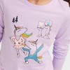 Girls' 'Unicorns Skating' Long Sleeve Graphic T-Shirt - Cat & Jack™ Lilac Purple - image 2 of 3