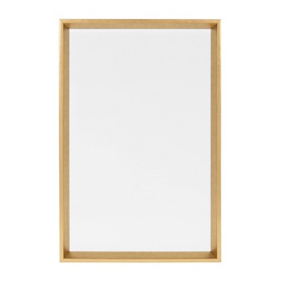 17" x 26" Calter Framed Magnetic Dry Erase Board Gold - Kate and Laurel