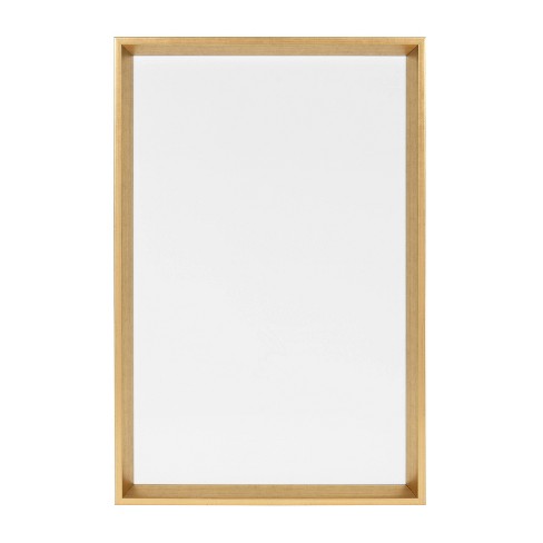 25.5" 16.5" Calter Framed Magnetic Dry Erase Board Gold - Kate And Laurel : Target